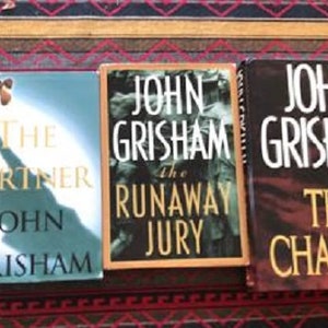 John Grisham The Runaway Jury, The Partner, and The Chamber Hardback Books