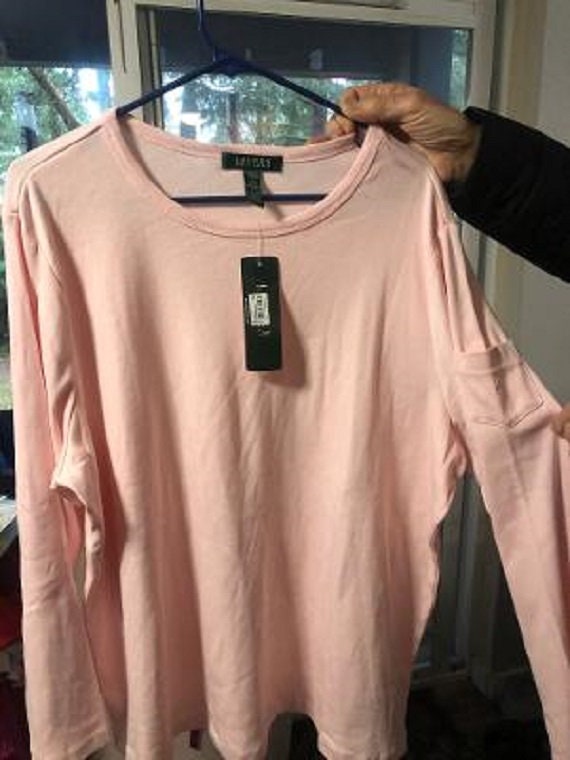 Ralph Lauren Women's New Plus Size 3X Cotton Pink 