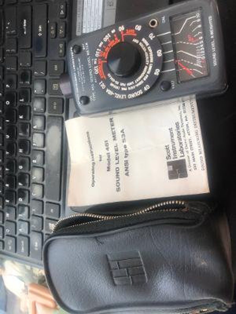 Ssa Instrument Sound Level Meter ANSI Type 53A Model 451. Leather Case and Operating ...
