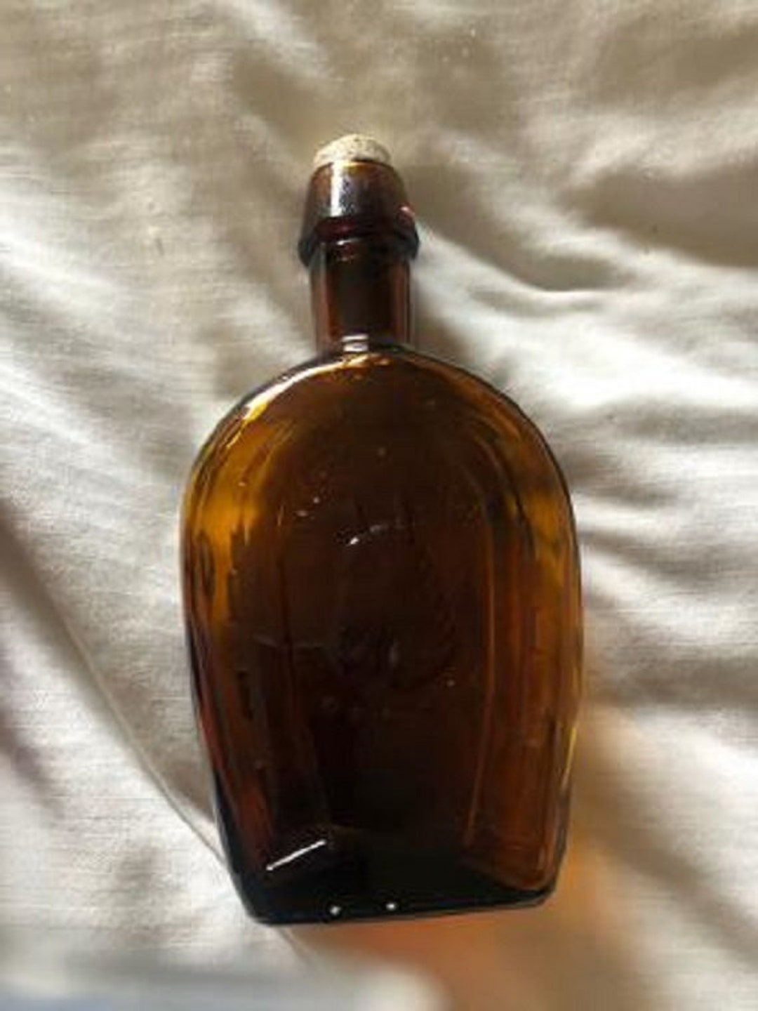 Wheaton Horse Shoe Bitters Medicine Co. Embossed Horse Head Amber Bottle Original Cork Etsy