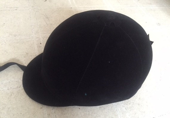 International Riding Helmet, LTD Size 7 1/4 Black Velvet  display picture 1