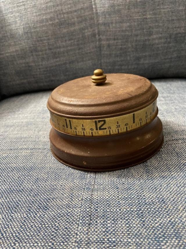 Working LUX Mystery Rotary Tape Measure Clock 1930's - Etsy