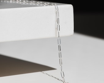 Staple Chain Necklace- Sterling Silver