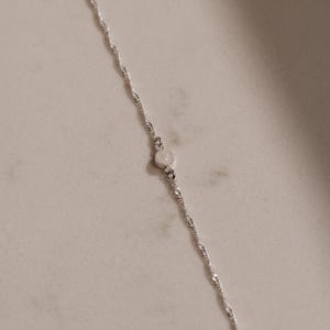 Cremation Necklace 4mm Pendant, Sterling Silver- Pet Cremation Jewelry