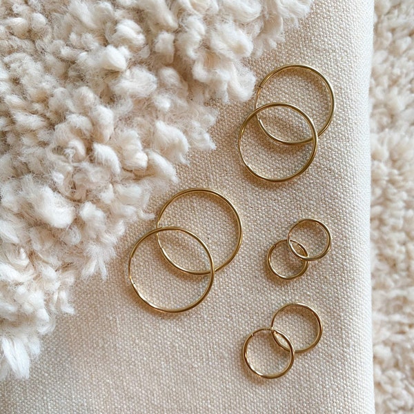 Endless Hoops - 14k Gold Filled