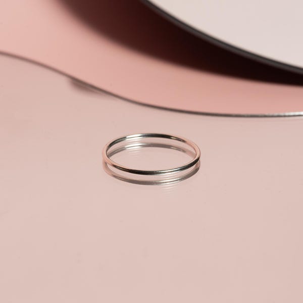 Pierścień Skinny - Srebro Sterling
