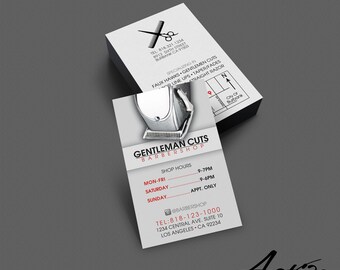 business card design barber business card salon stylist hairdresser barbershop branding