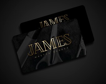Barber Business Card Etsy