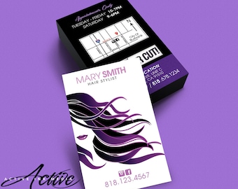 Business Card Design - Stylist - Salon - Barber - Hairdresser - Hair Salon Branding