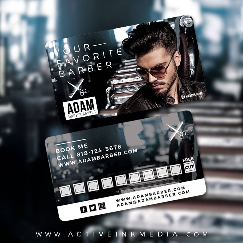 Business Card Design Barber Business Card Salon Stylist - Etsy Business Card Design Barber Business Card Salon Stylist - Etsy