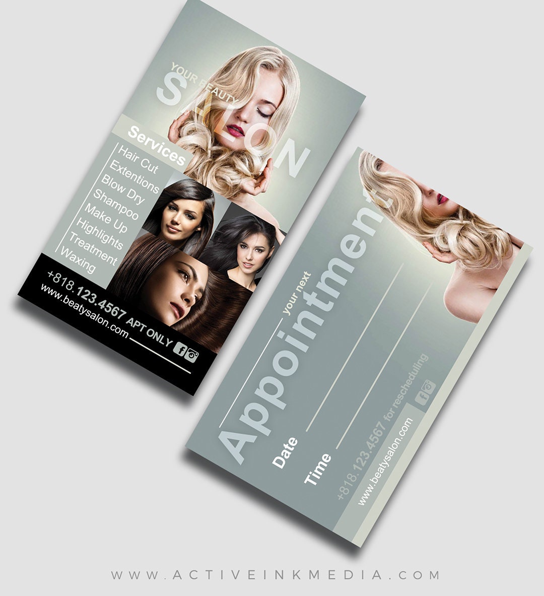 Hair Stylist Business Cards Business Card Design Stylist Etsy