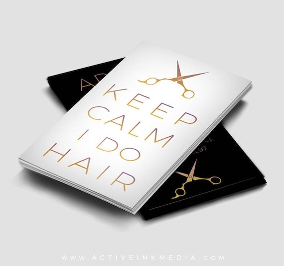 Hair Stylist Business Cards Business Cards Stylist Salon Etsy