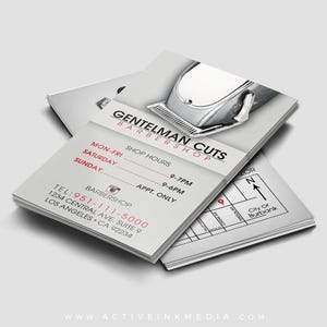 Business Card Design - Barber business card - Salon - Stylist - Hairdresser - Barbershop Branding