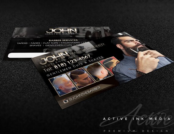 Business Card Design Barber Business Card Salon Stylist