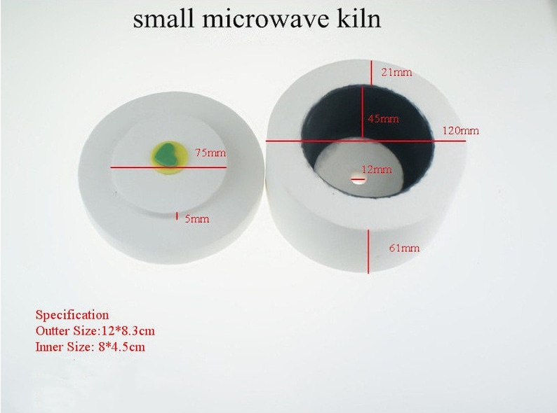 Microwave Kiln for DIY Homemade Slumped Glass and Metal Clay Etsy