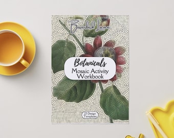 Cuaderno de actividades de mosaico botánico con plantillas de patrones (descarga en PDF)