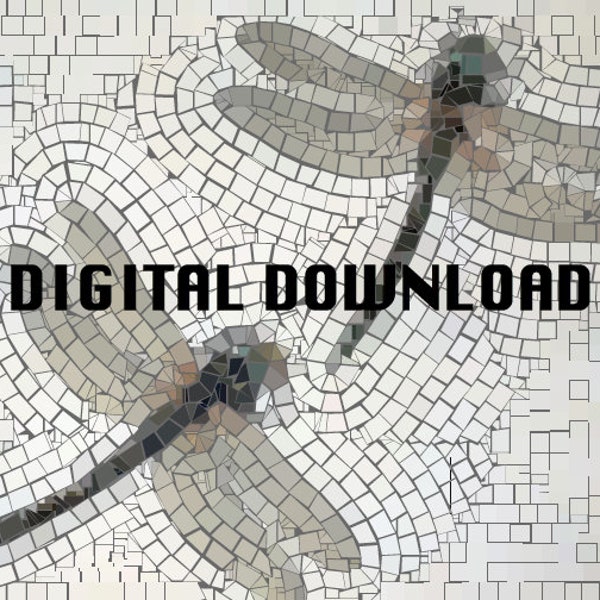 Dragonfly Mosaic - Etsy