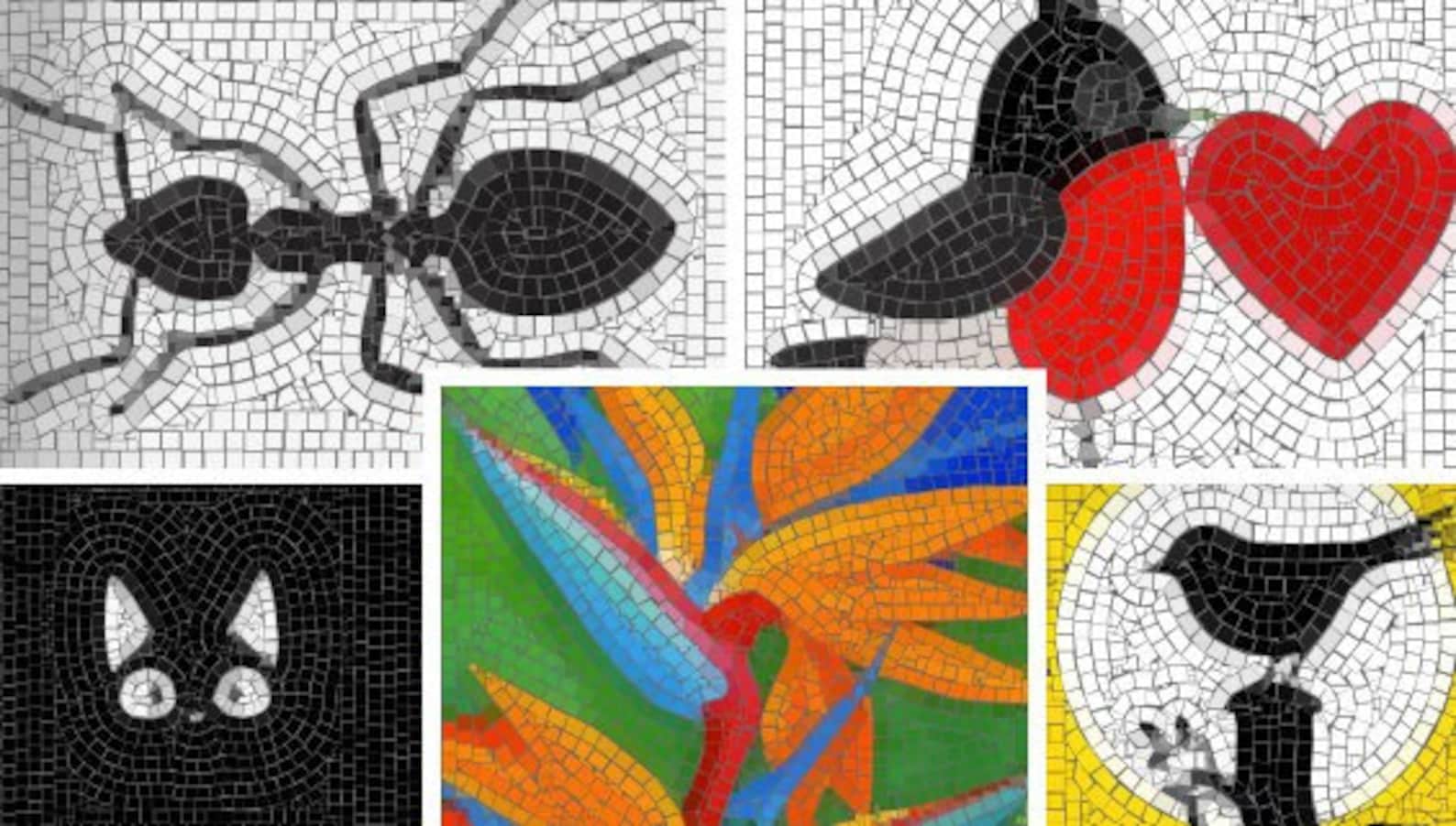 25 Printable Mosaic Pattern Templates PDF Download - Etsy