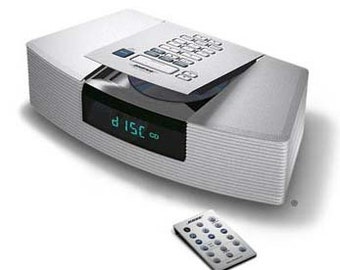 Bose Wave CD am/fm radio & cd player platinum white