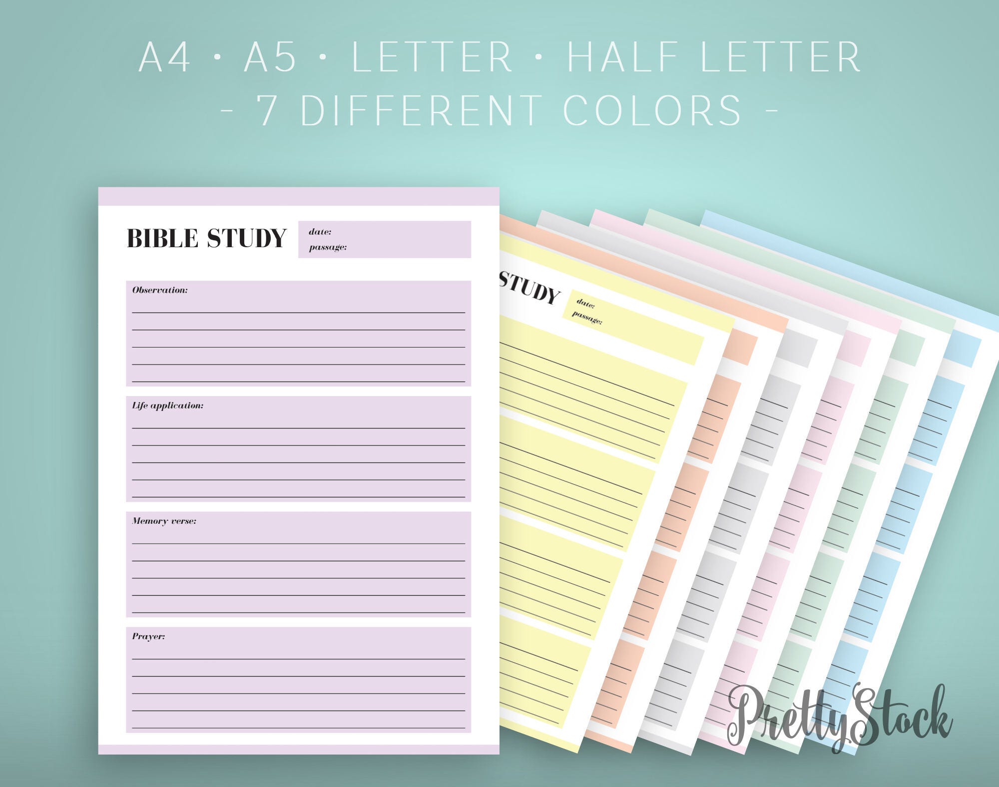 Bible Study Planner Printable Inserts Planner Insert Bible | Etsy