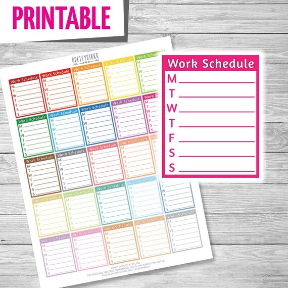 Work Stickers Printable Stickers Planner Stickers Work | Etsy