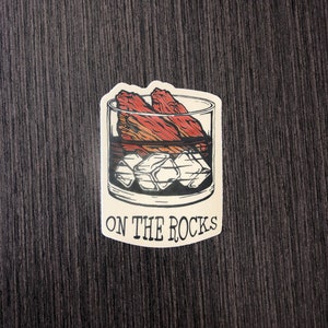 On The Rocks Sticker