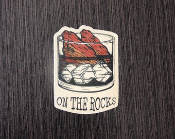 On The Rocks Sticker