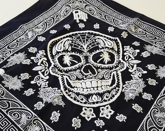 Paquet De 2 Noir sans Couture Skull Visage Tube Masque @ UK