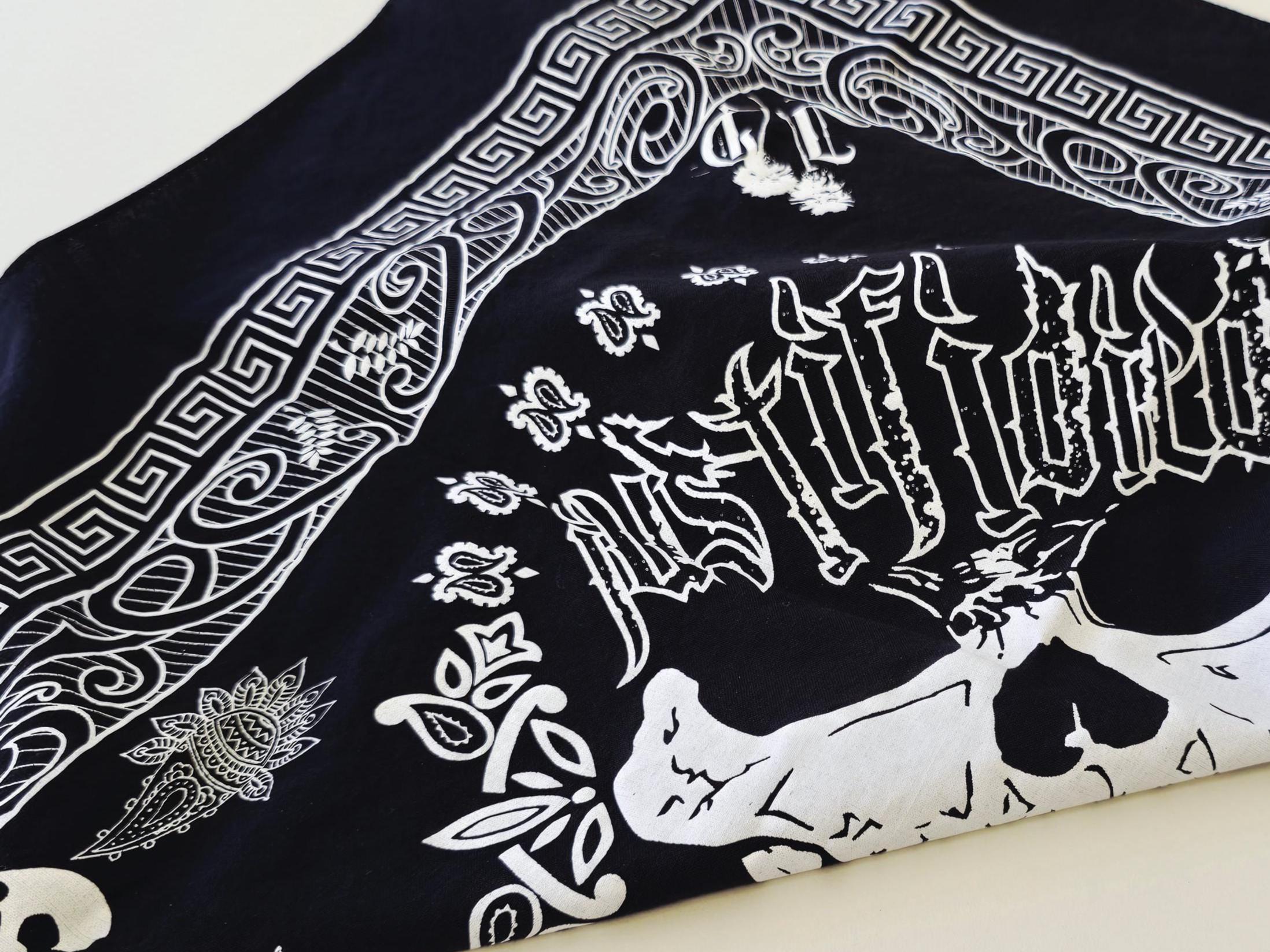 Skull Bandana - FULL - Etsy