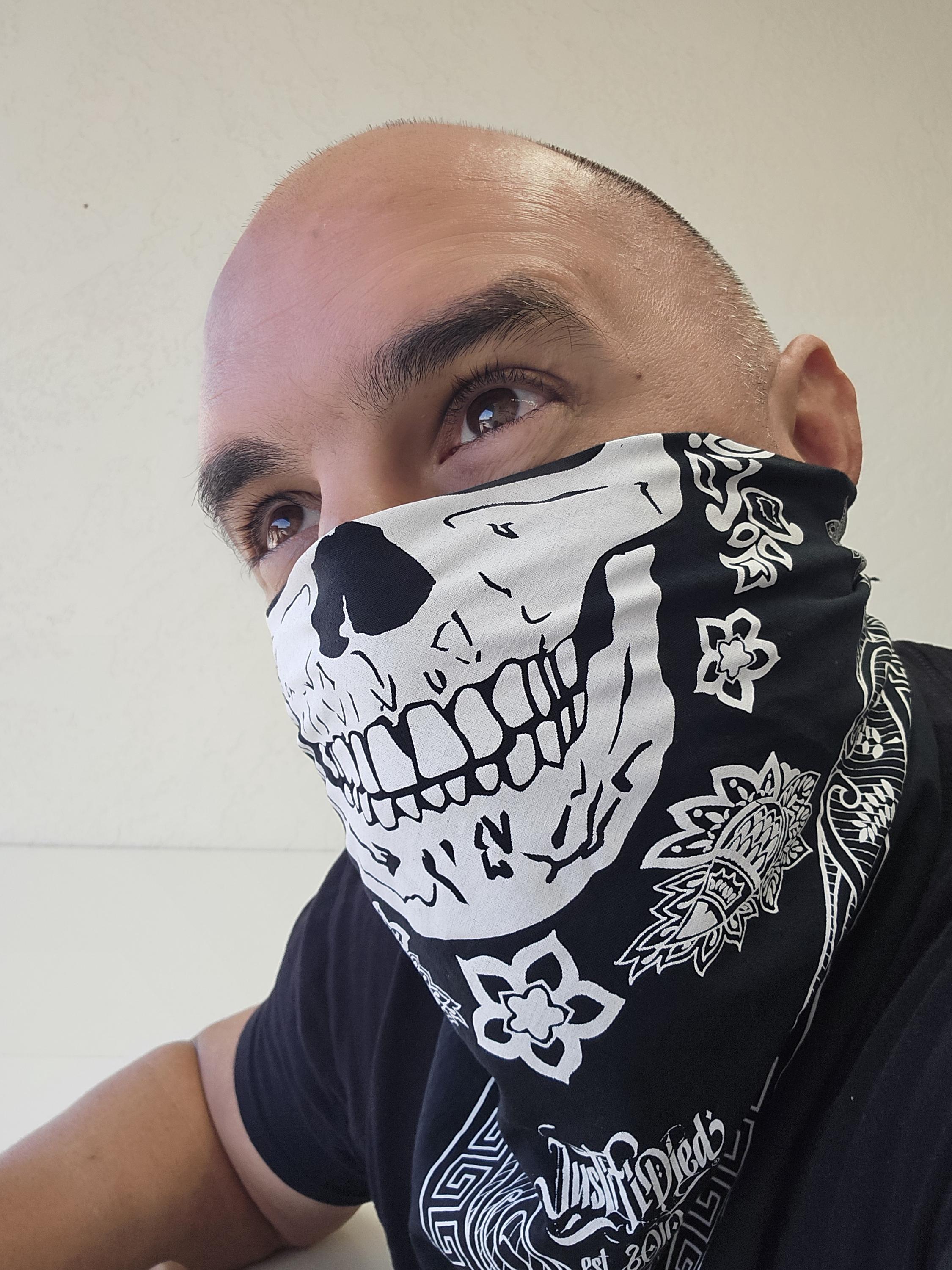 TENDERLOINテンダーロイン ボルネオバンダナ BANDANA SKULL TENDERLOIN (テンダーロイン) 20SS ボルネオスカル 大判バンダナ