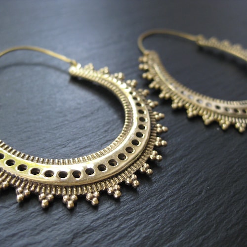 Orecchini mandala in argento sterling 925 con fiore della vita
