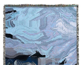 Glacial Drift - Woven Cotton Throw Designed by Phillip David Stearns for Glitch Textiles