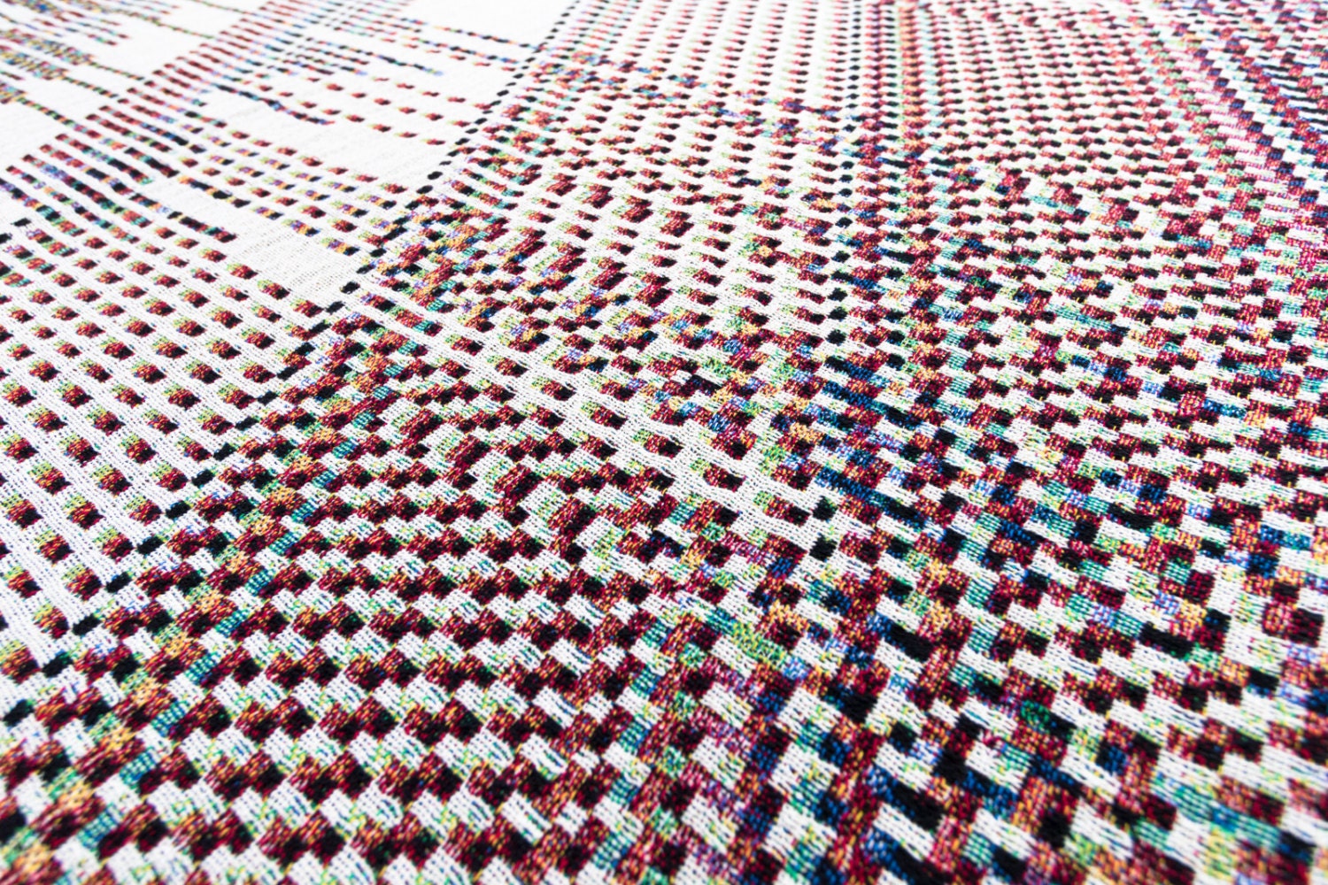 Nativistic - Jacquard Woven Throw Blanket by Glitch Textiles