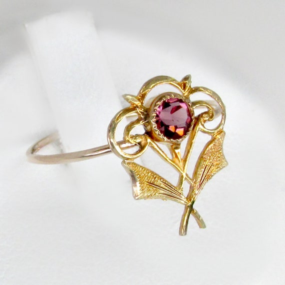 gold amethyst ring, art deco amethyst ring, amethy