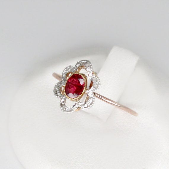 red tourmaline ring
