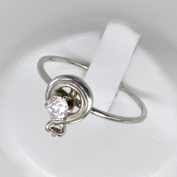 art deco diamond ring, white gold diamond ring, ci
