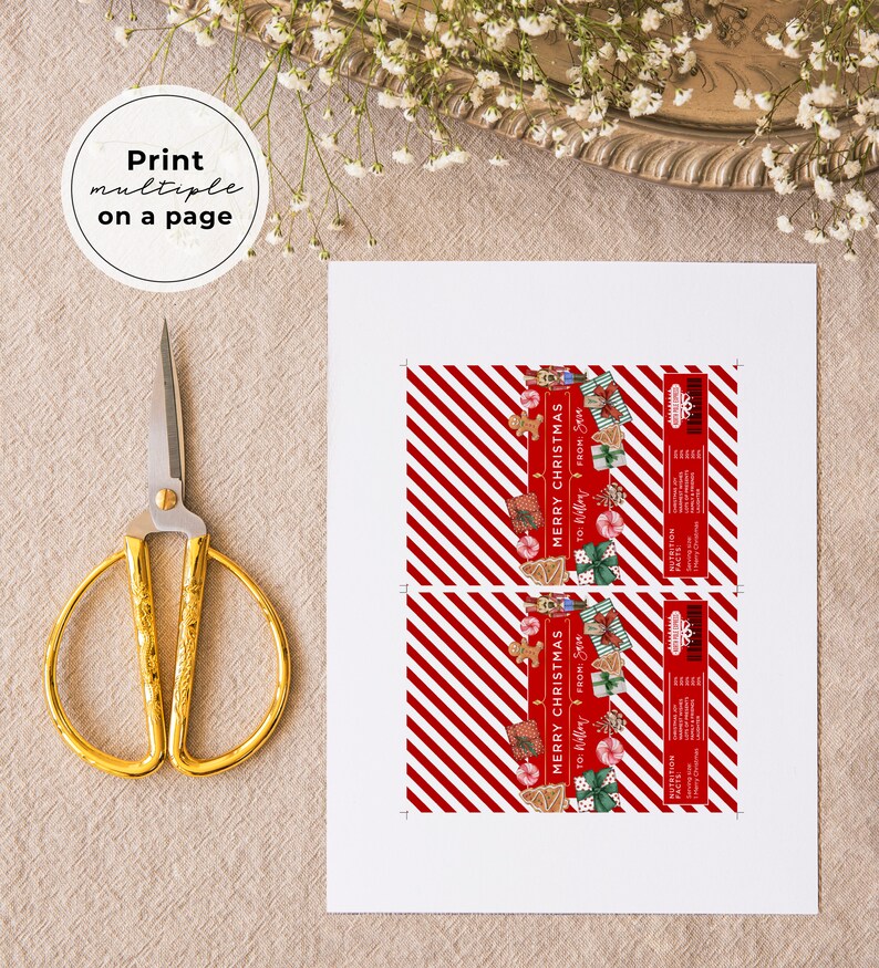 Christmas chocolate wrapper template