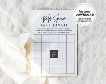 Juliette Bridal Shower Bingo Game, Wedding Shower Game, Hen's Party Game, Bachelorette Party Game | INSTANT DOWNLOAD #004