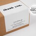 Minimalist Box Packaging Label 4 Sizes: 3x3