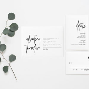 Juliette Minimalist Wedding Signs Bundle, Editable Wedding Templates, Printable Wedding Reception Signs, Wedding Reception Bundle 004 image 9