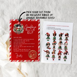 Editable Elf Goodbye Letter, Printable Elf Departure Letter, Christmas ...