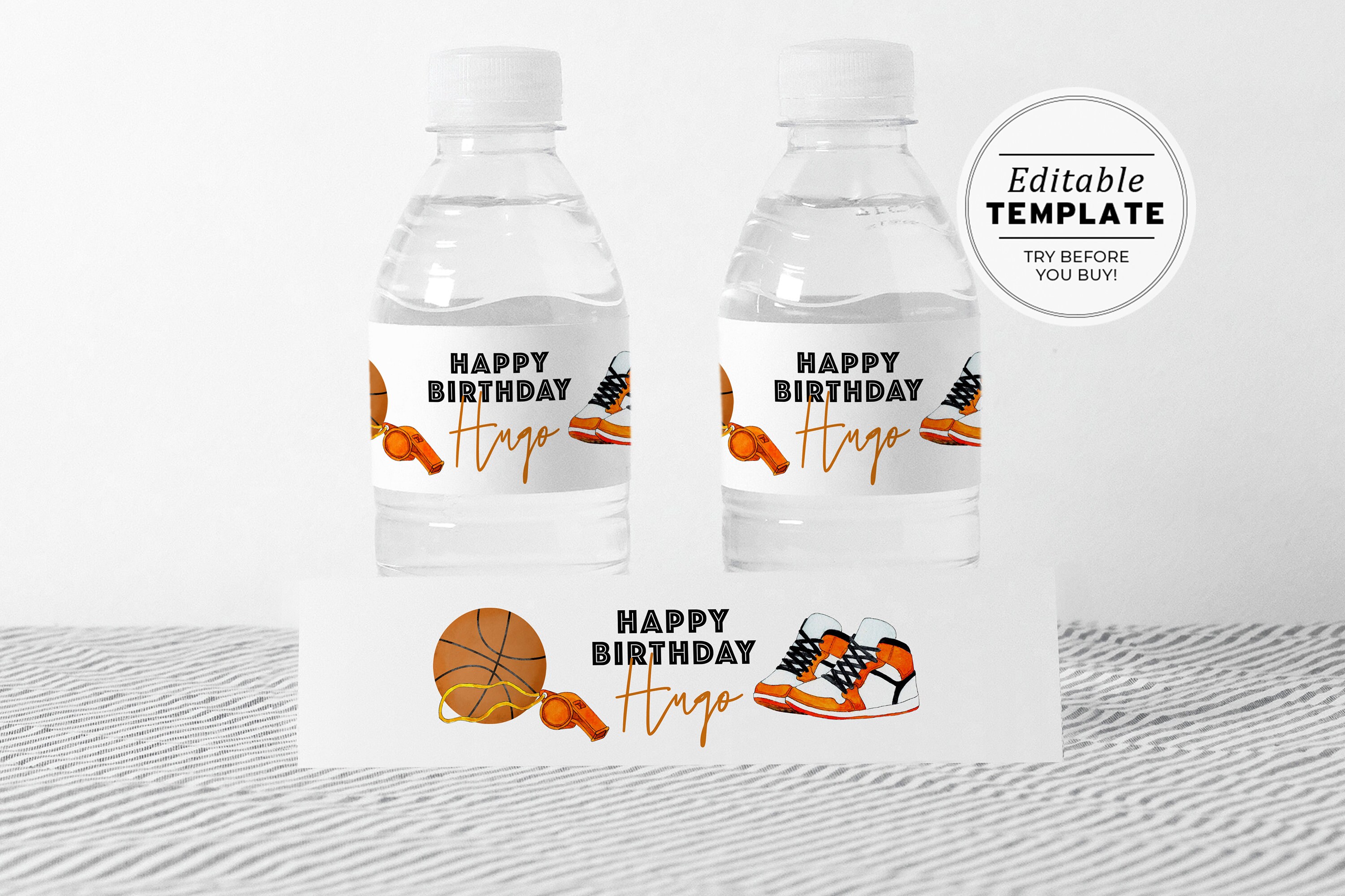 Basketball Flame Watter Bottle, Personalized Sports Water Bottle with –  Stamp Out