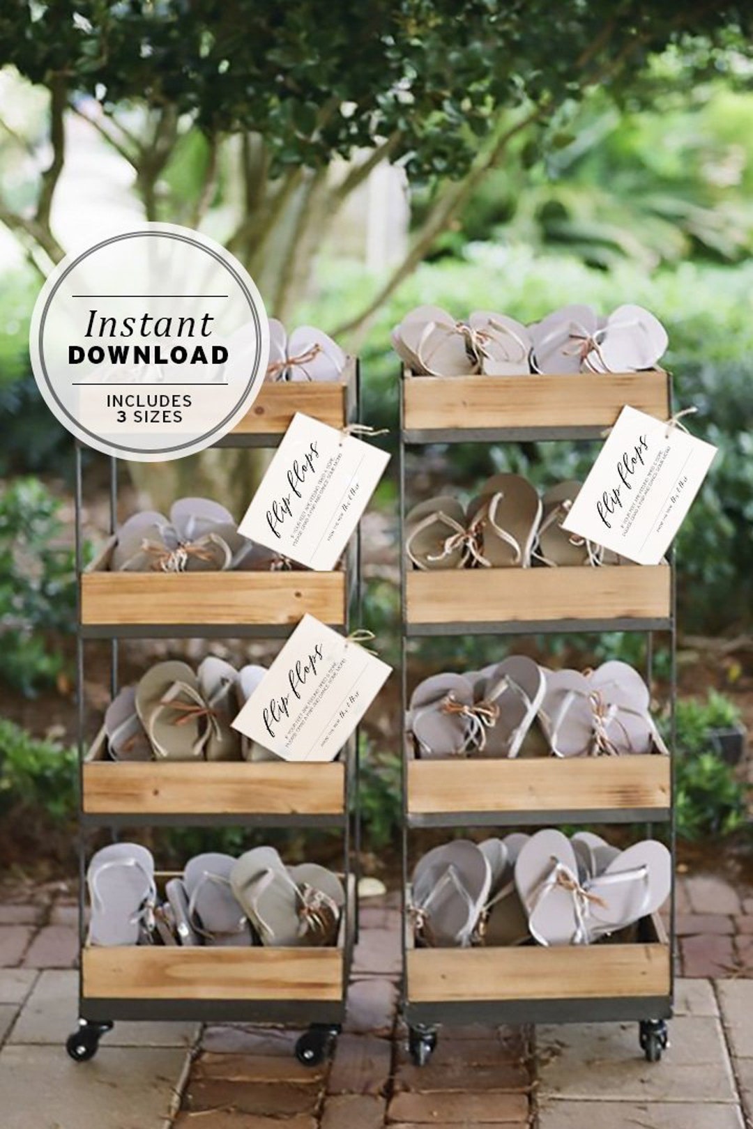 Flip Flops Favors Wedding Sign | PRINTABLE INSTANT DOWNLOAD | #002 - Etsy