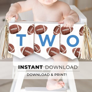 Fußball 2. Geburtstagsschild, Geburtstagsschild | SOFORTDOWNLOAD #056