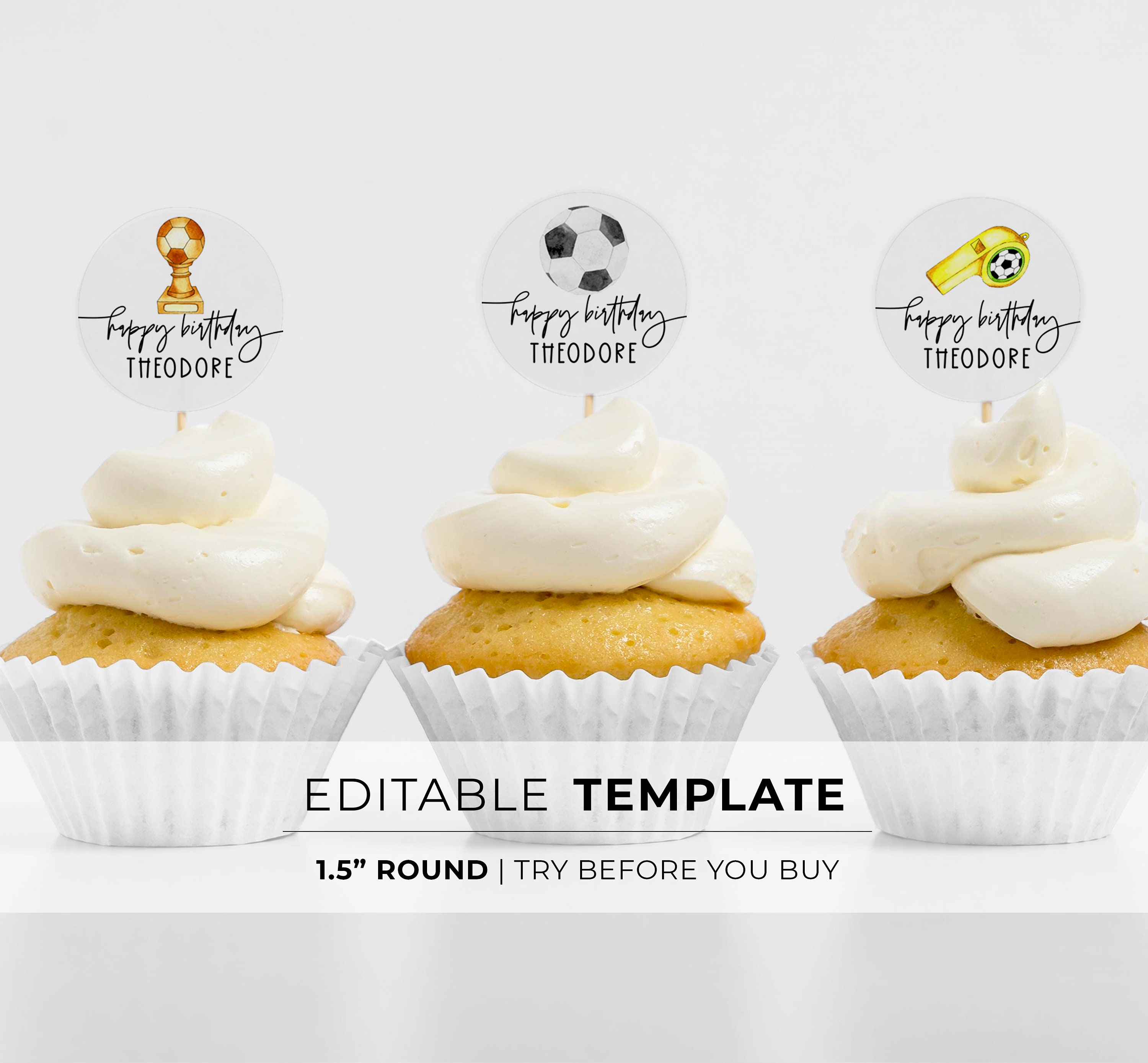 Décorations pour cupcakes du RealMadrid hauts de forme -  France