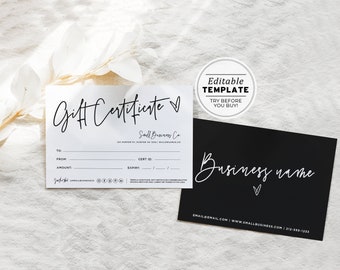 Willow Gift Certificate Template, Gift Voucher Printable #054 #043