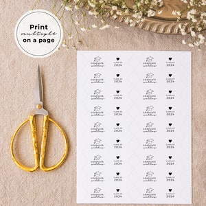 Ellery Minimalist Graduation Party Straw Flag EDITABLE TEMPLATE 041 image 4