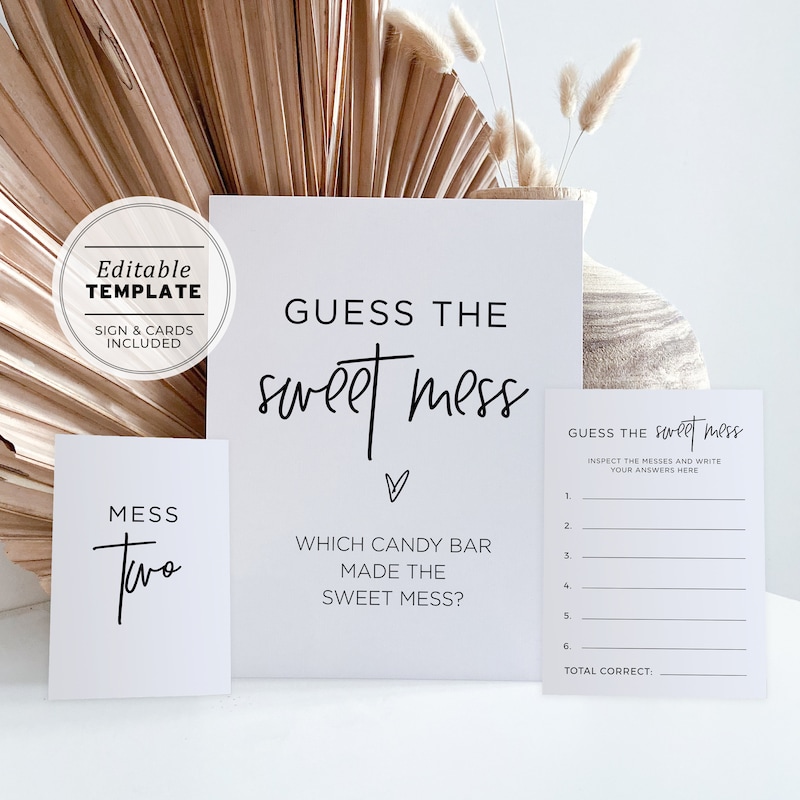 Guess the Sweet Mess - Etsy