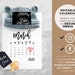 Pregnancy Announcement Digital, Social Media Due Date Calendar, Editable Template