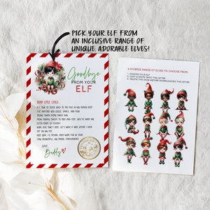 Editable Elf Goodbye Letter, Printable Elf Departure Letter, Christmas ...